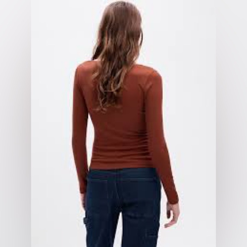 Gap Mini Rib Square-Neck T-Shirt - Picture 2 of 6